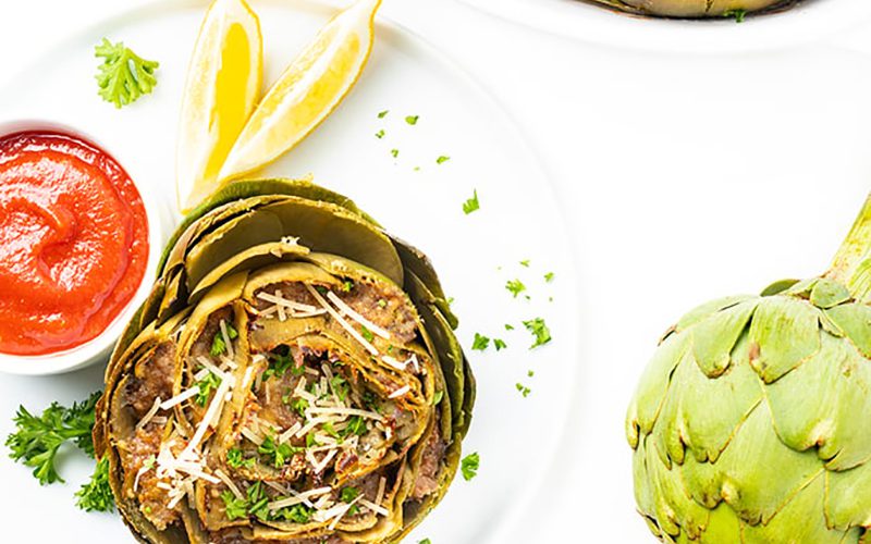 Baked Italian Stuffed Artichokes